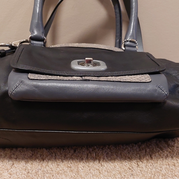 ❤️SALE! COACH Limited Edition Pinnacle Embossed Python Erin Convertible Satchel - Picture 14 of 16